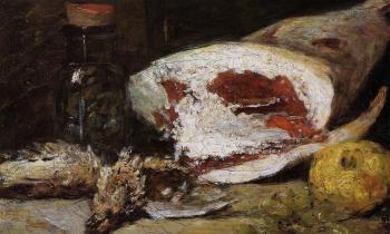 尤金 佈丹 Still Life with a Leg of Lamb